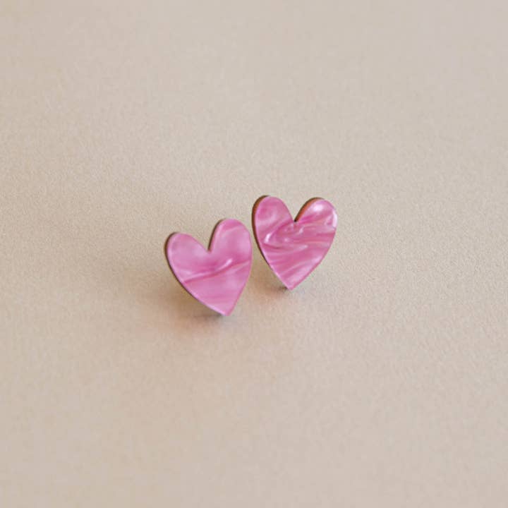 Heart Stud Earrings