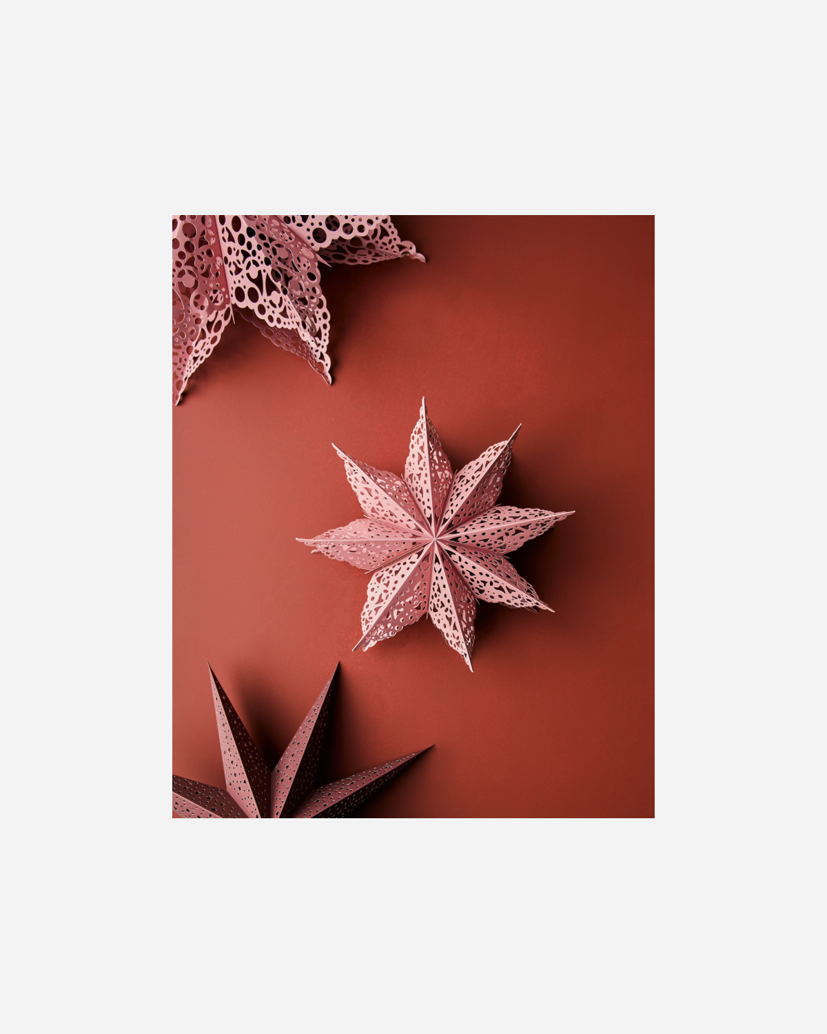 Cut Out Star Decoration - Dusty Rose