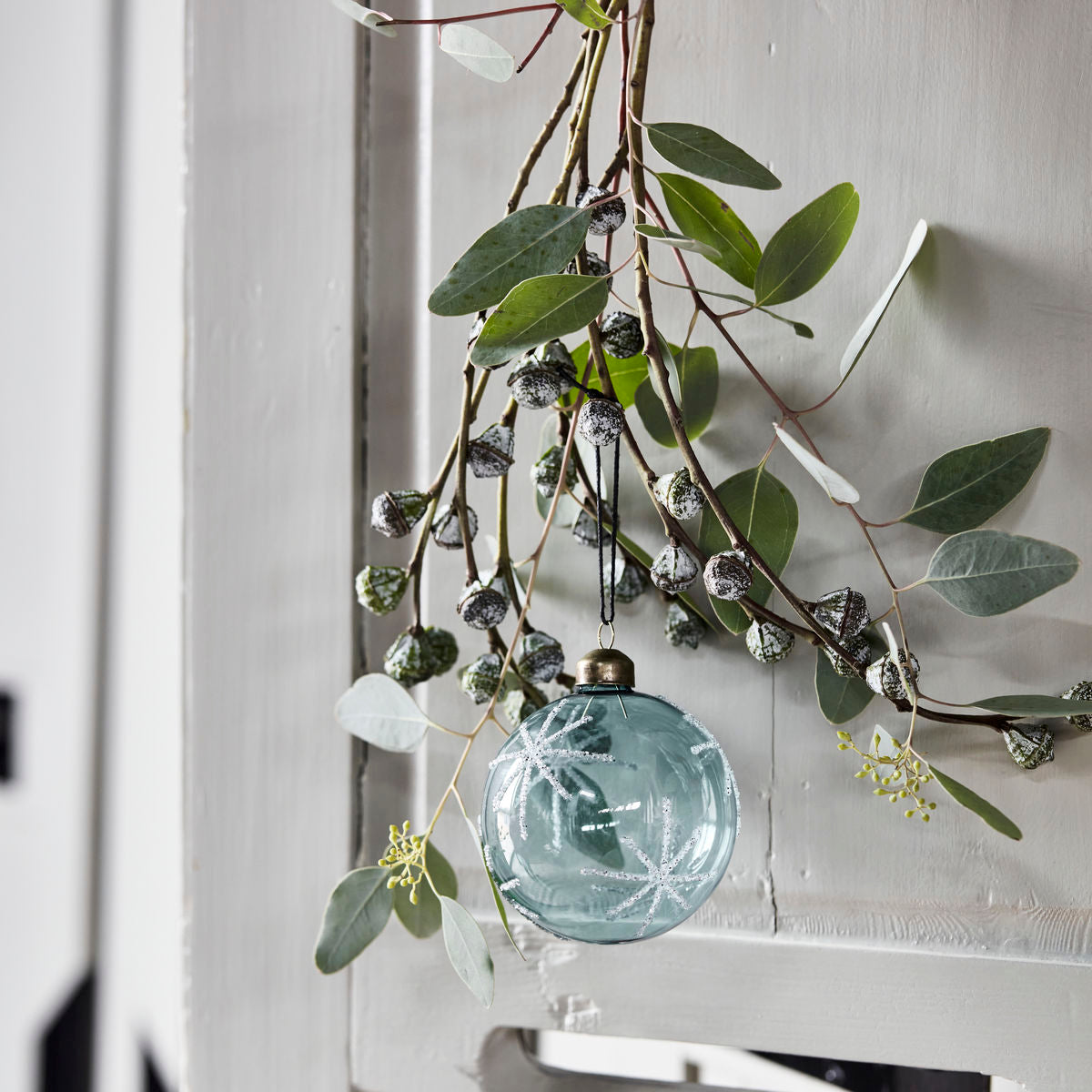 Light Blue Snowflake Bauble