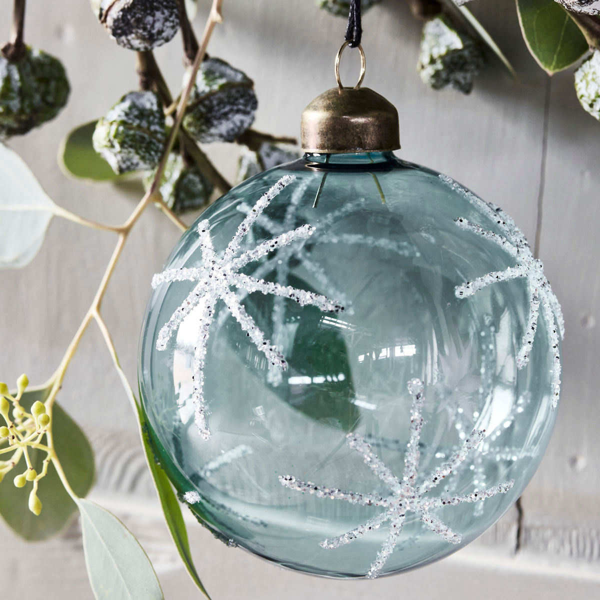 Light Blue Snowflake Bauble