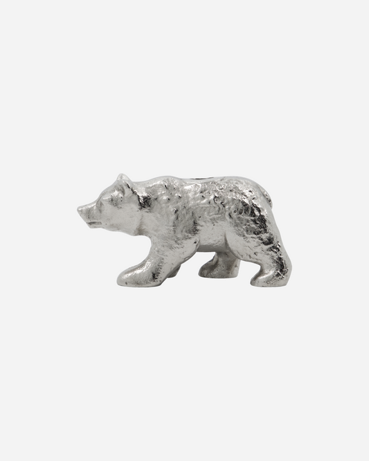 Polar Bear Candle Holder - Antique Silver