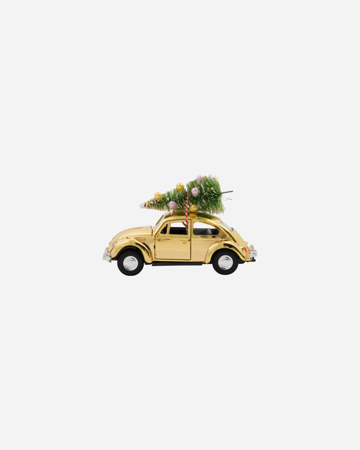 Gold Christmas Car Ornament