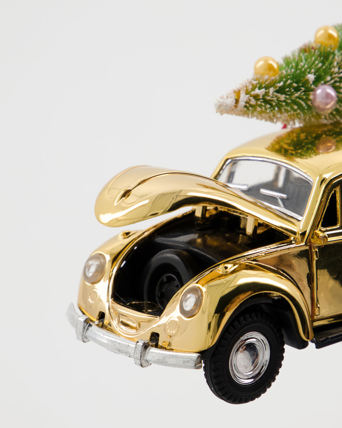 Gold Christmas Car Ornament