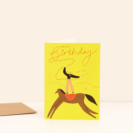 Yee-Haw Cowboy Birthday Card