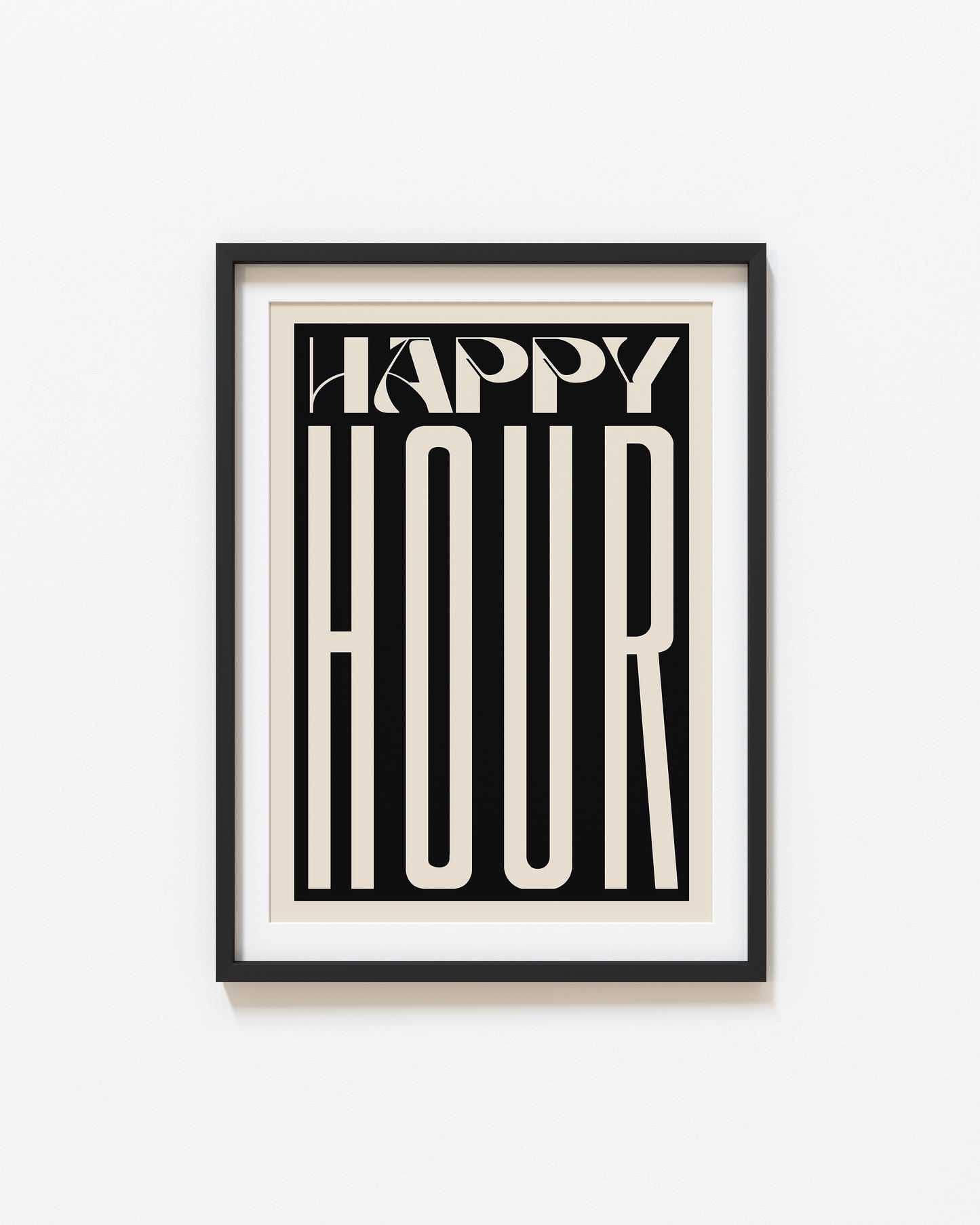 Happy Hour Retro Print