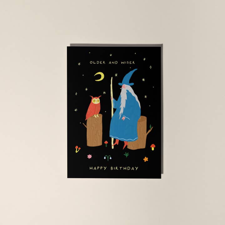 Older and Wiser Birthday Card