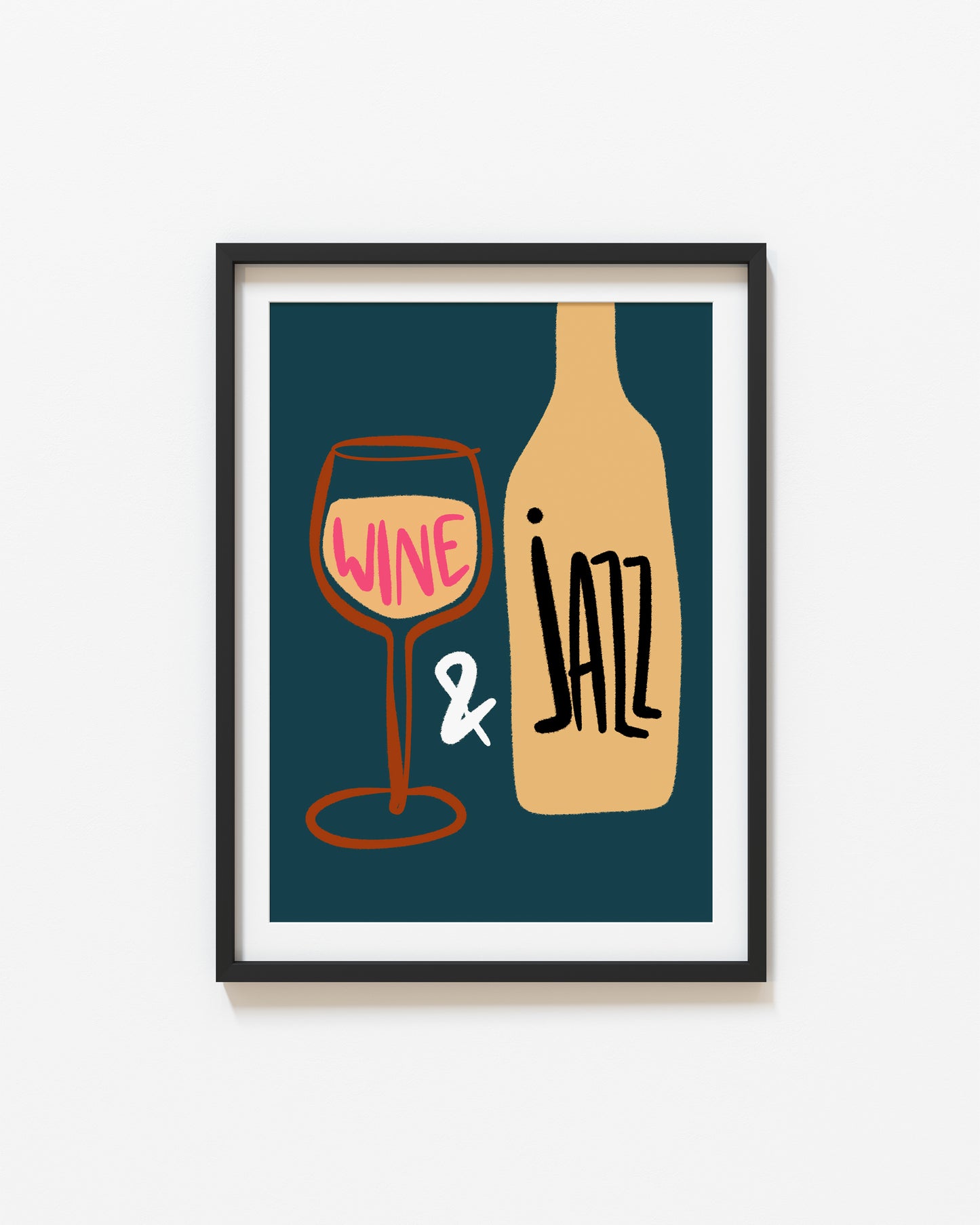 Wine & Jazz Print