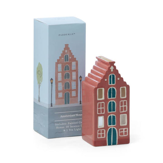 Amsterdam House Incense Cone & Tea Light Holder