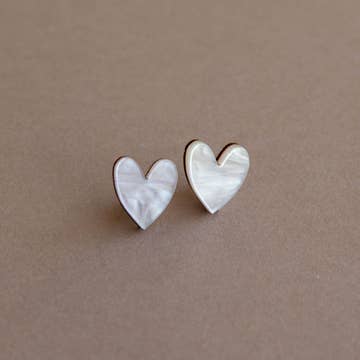 Heart Stud Earrings