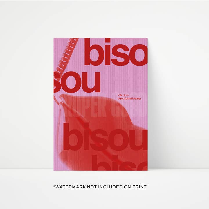 Bisou Bisou Print