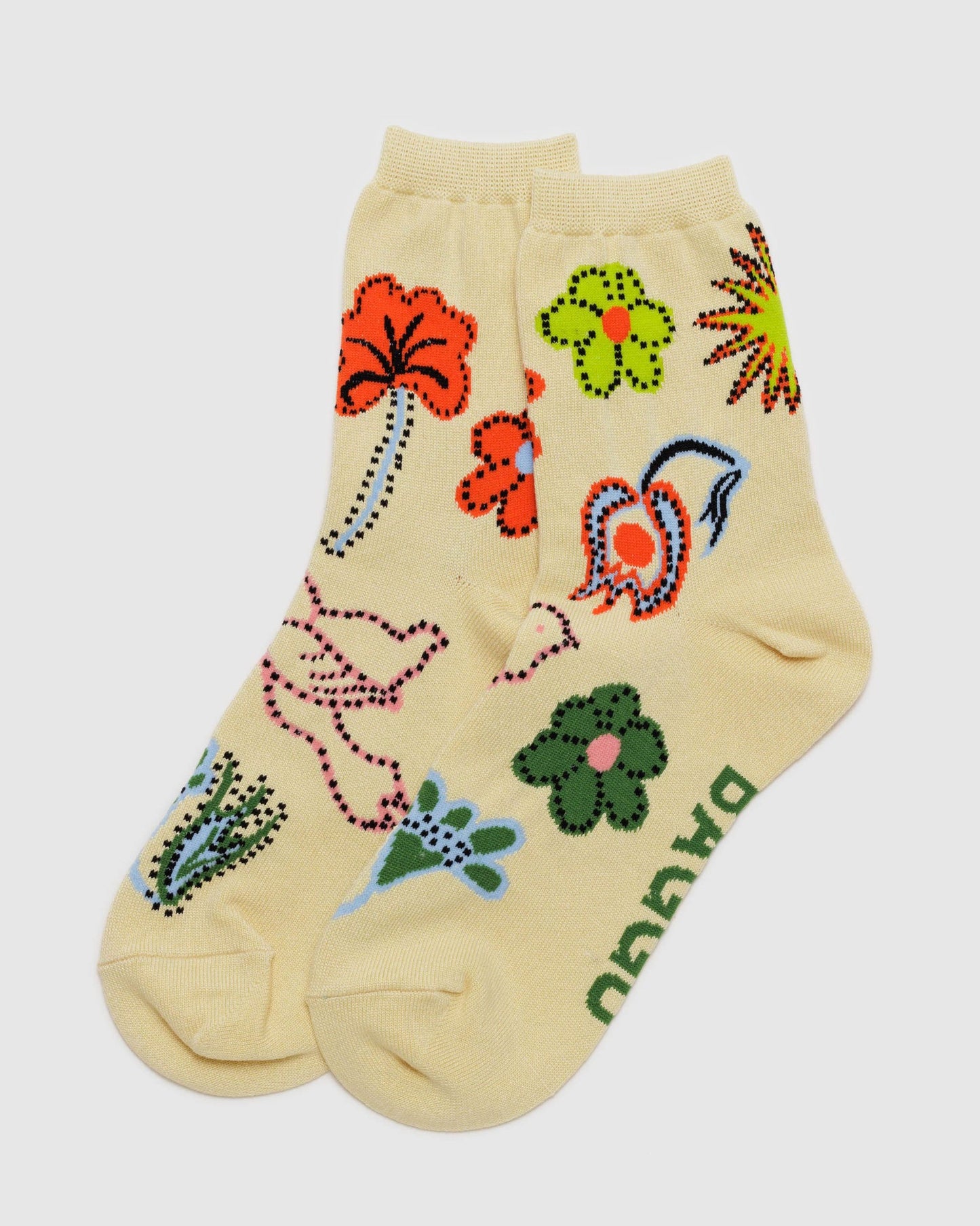 Crew Sock - Flowers