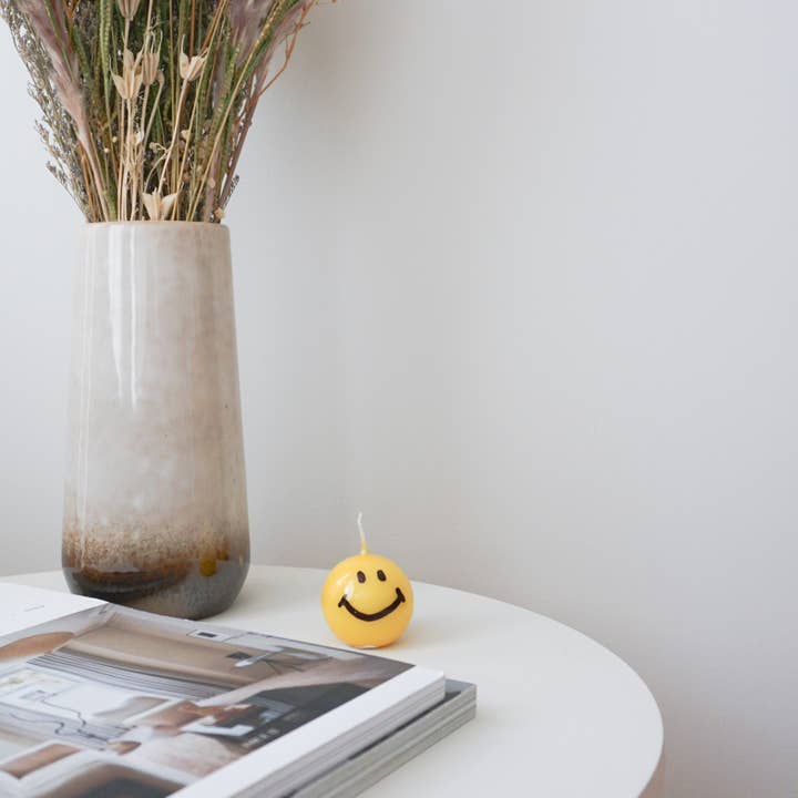 Smiley Face Candle