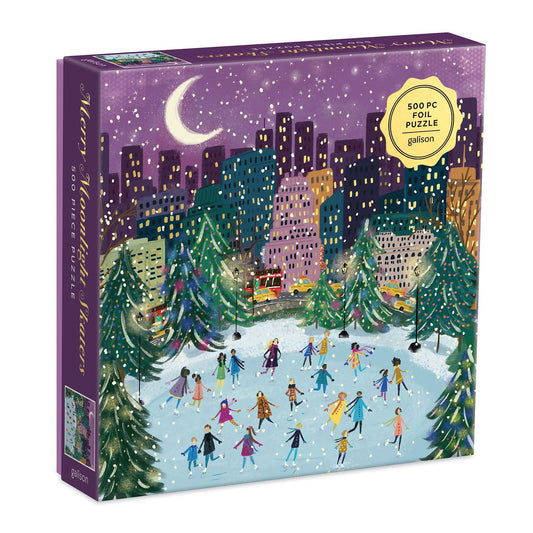 Merry Moonlight Skaters Jigsaw