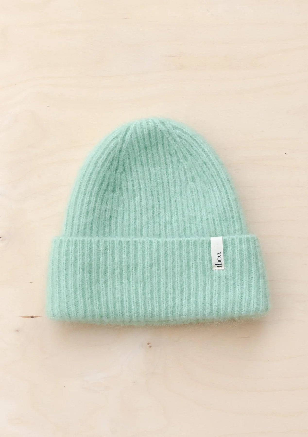 Mohair & Wool Beanie - Mint Green