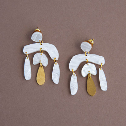 Tangent Statement Drop Earrings