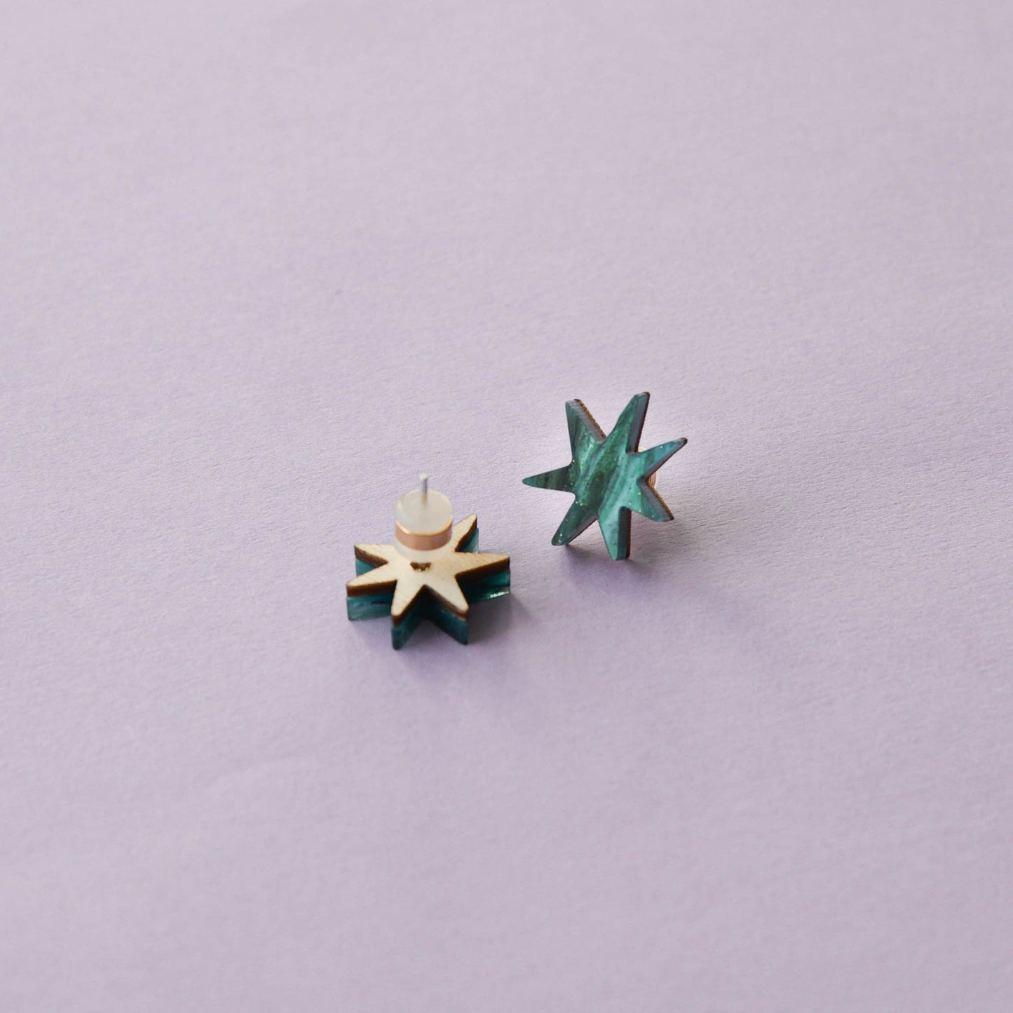 Hand Drawn Star Studs