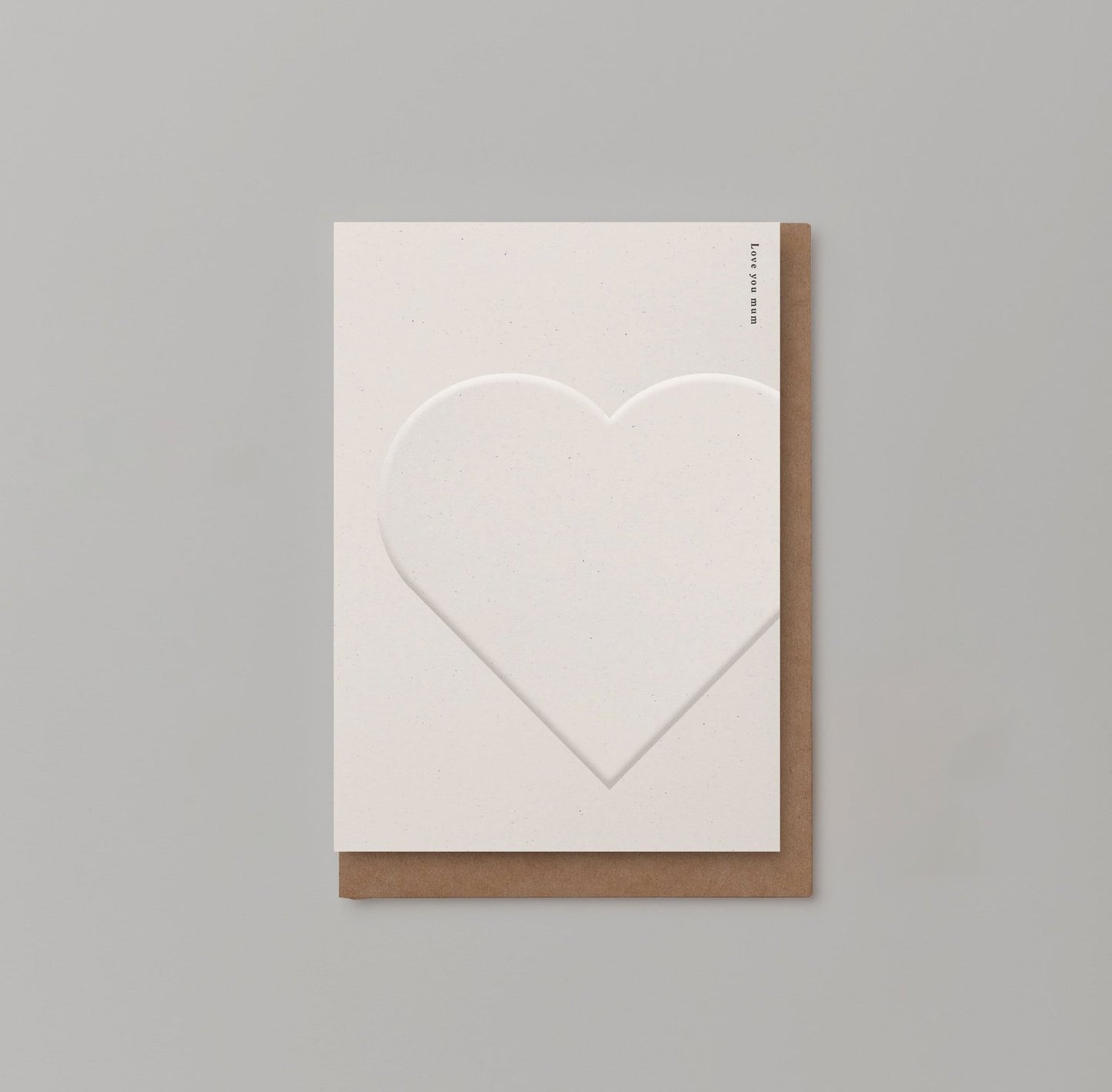 Love You Mum Heart Card