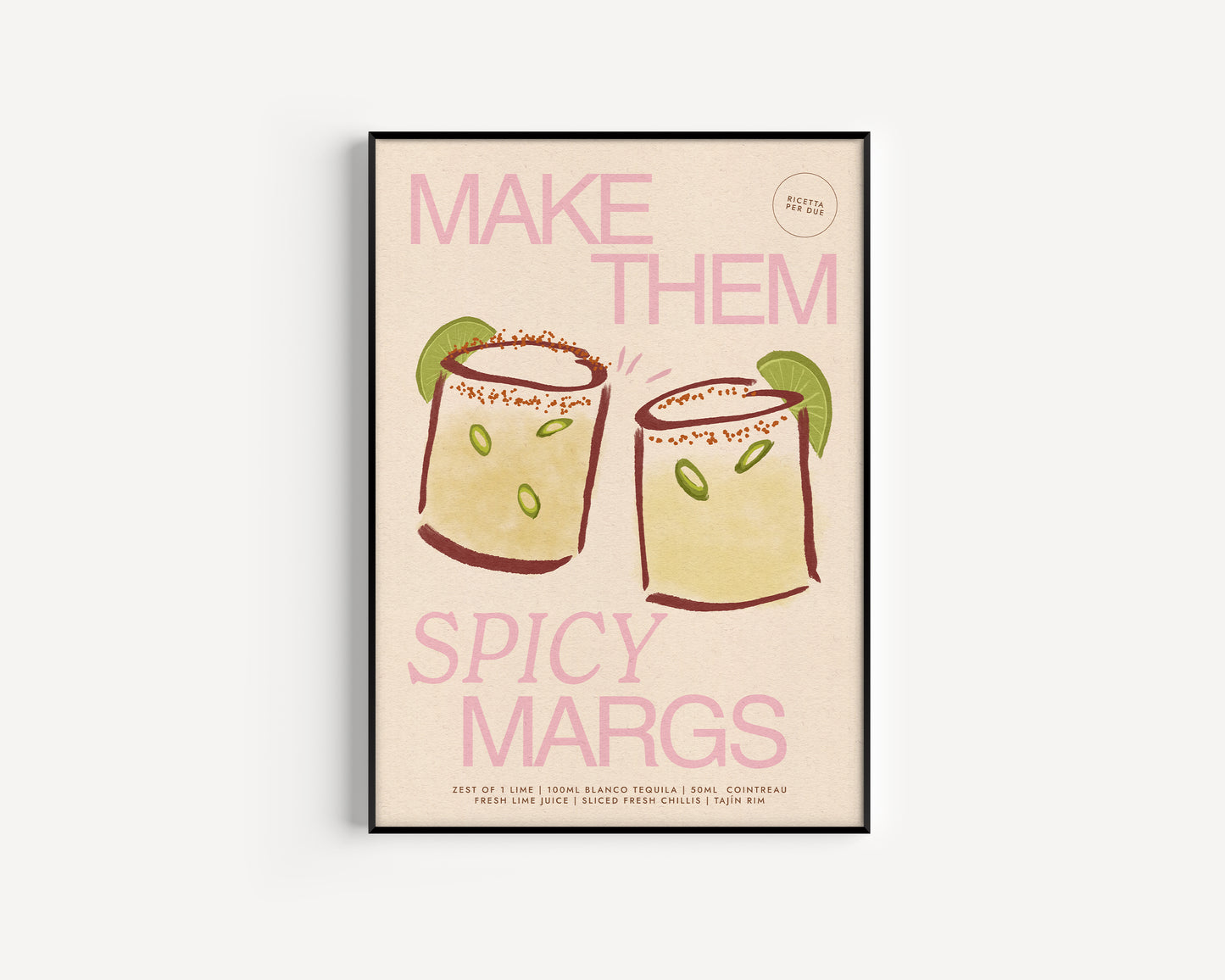 Spicy Marg Print - Pink