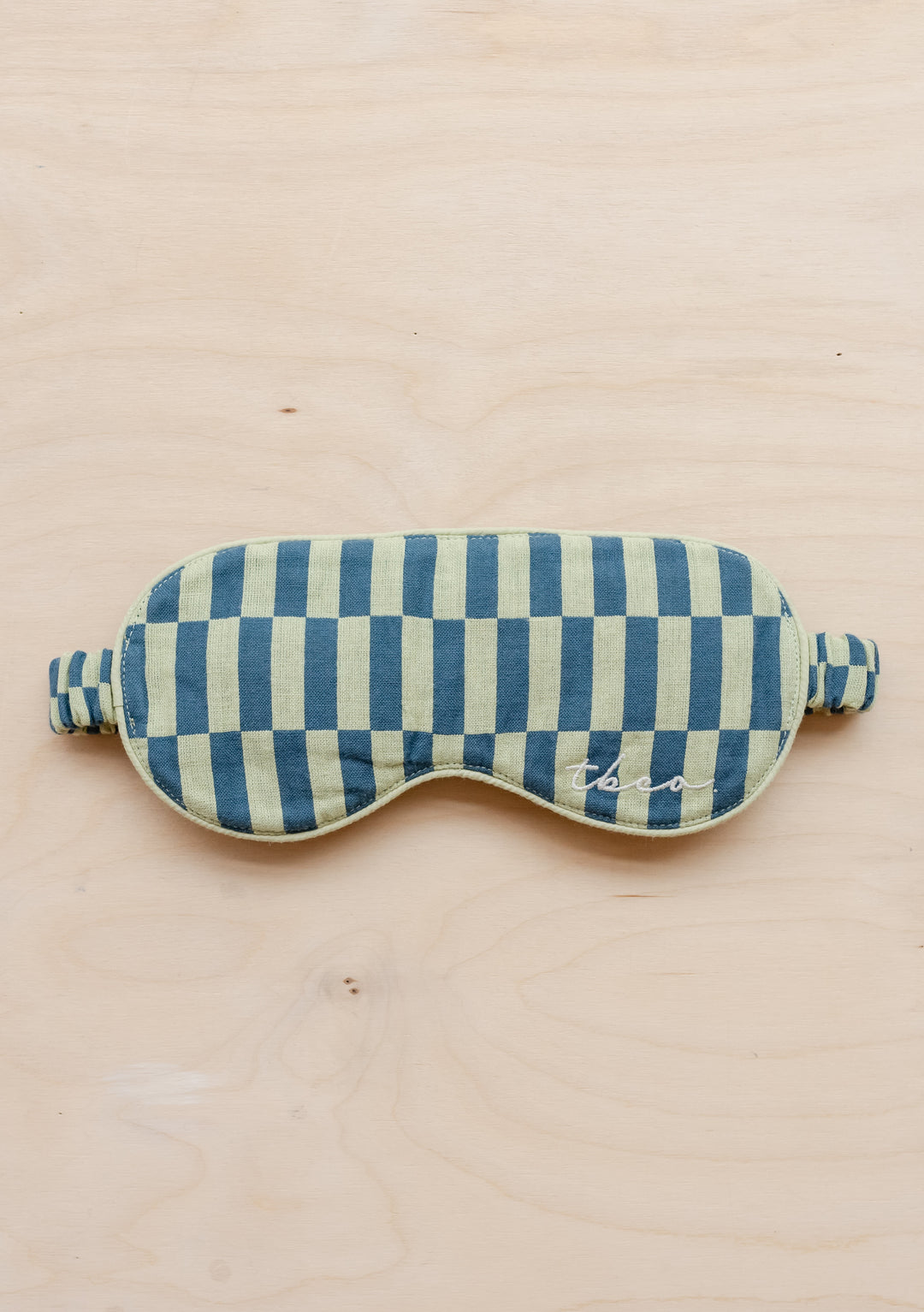 Checkerboard Cotton Eye Mask