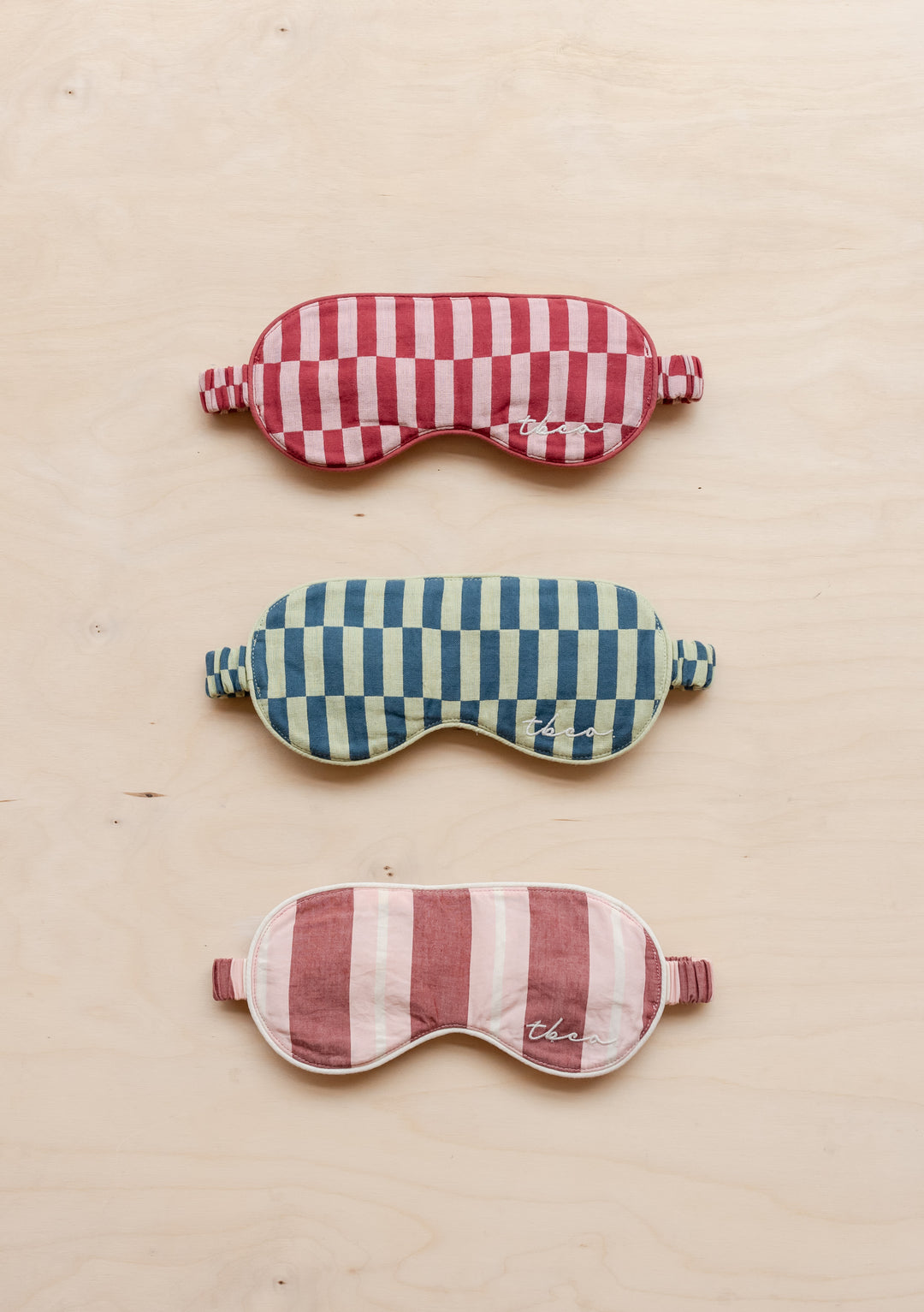 Checkerboard Cotton Eye Mask