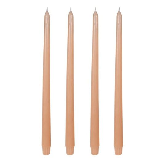 Neutral Tapered Dinner Candle Stick