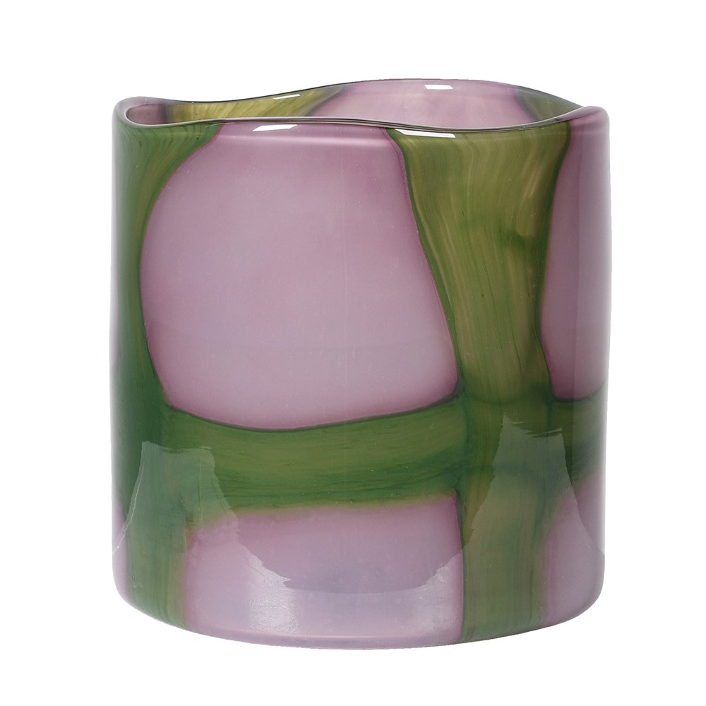 Green & Pink Cross Vase