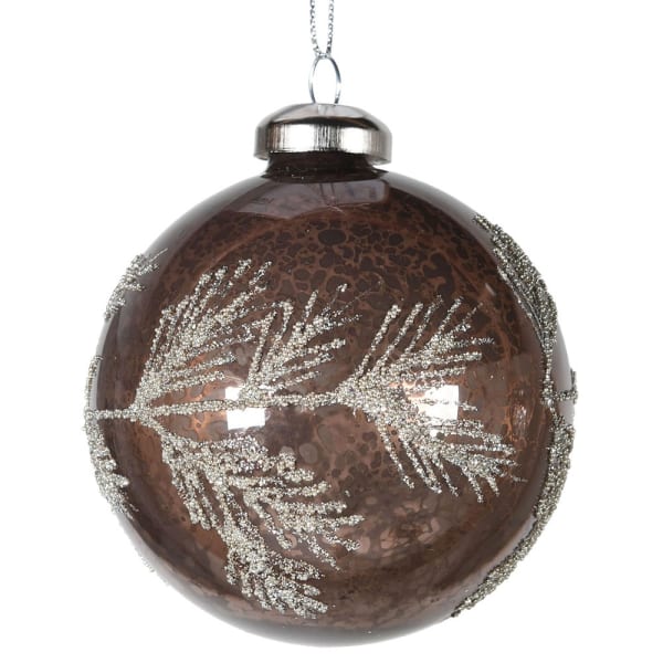 Bronzed Leaf Bauble