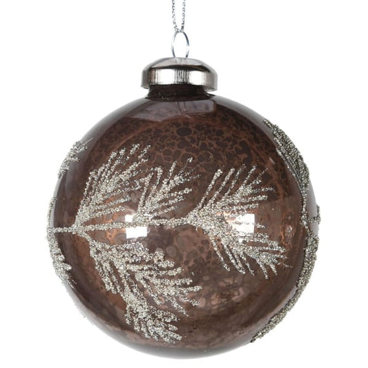 Bronzed Leaf Bauble