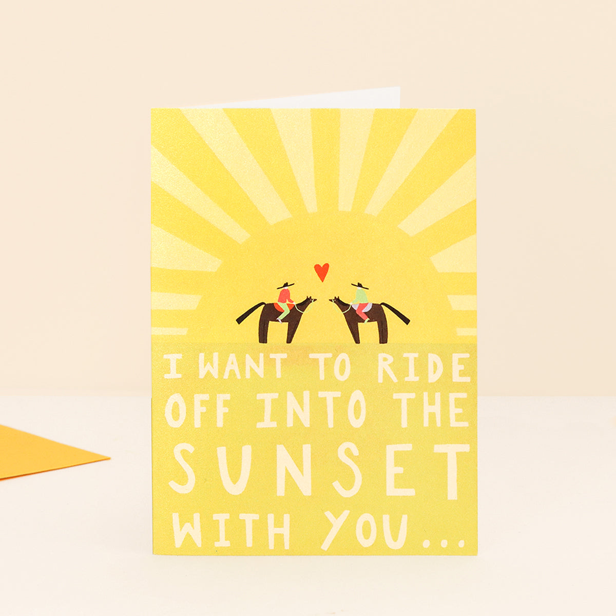 Ride Into The Sunset Card