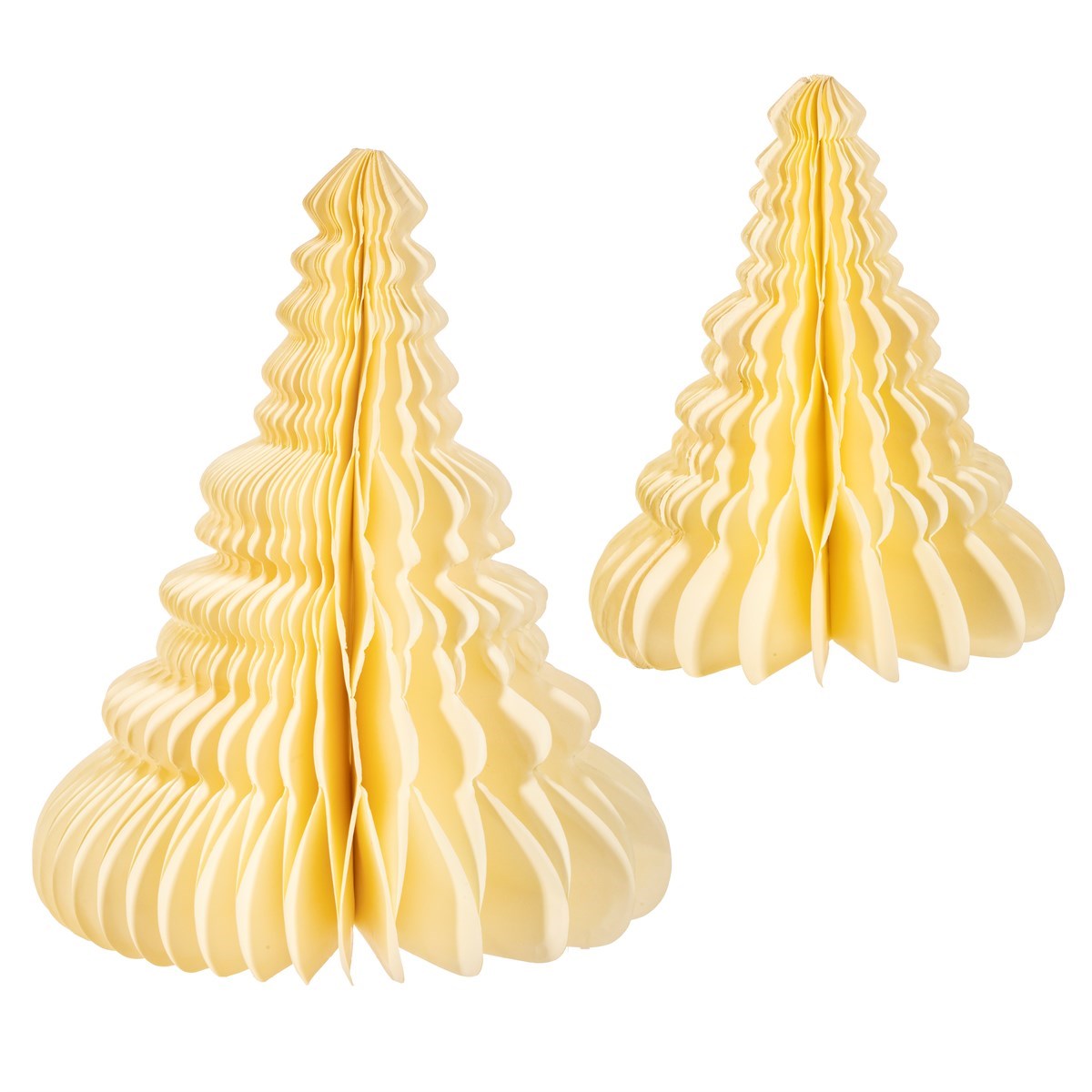 Standing Paper Tree Decorations - Set of 2