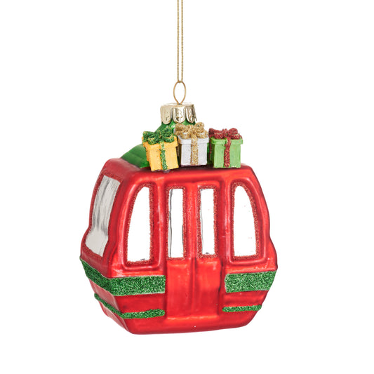 Cable Car with Gifts Bauble