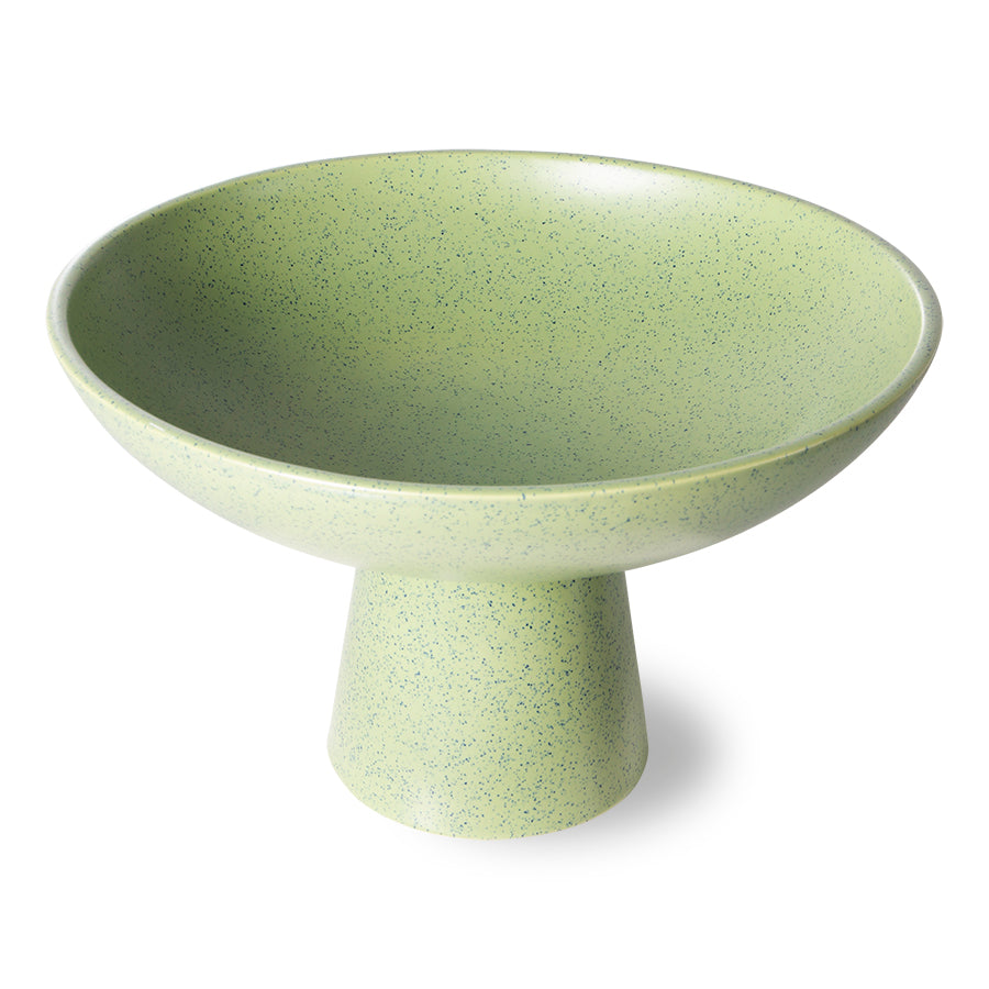 HKliving Pistachio Footed Ceramic Bowl