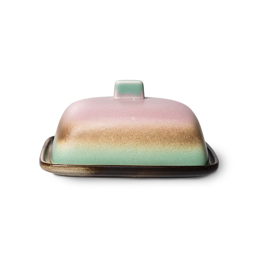 HKliving 70s Ceramics Butter Dish - Mercury