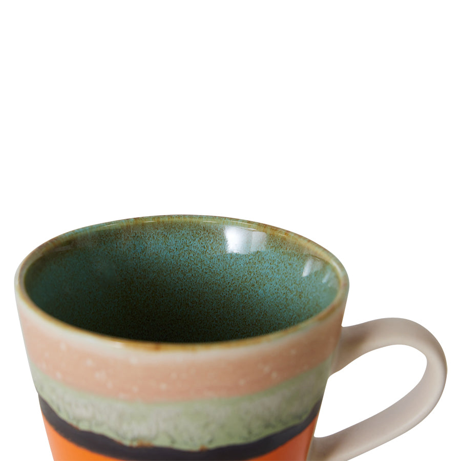 HKliving 70s Ceramics Cappuccino Mug - Burst