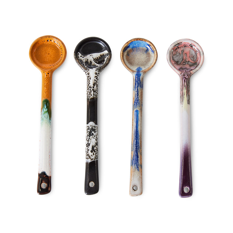 HKliving 70s Ceramics Medium Spoon Set - Force