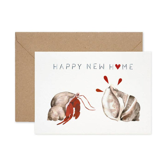 Happy New Home Hermit Crab Card