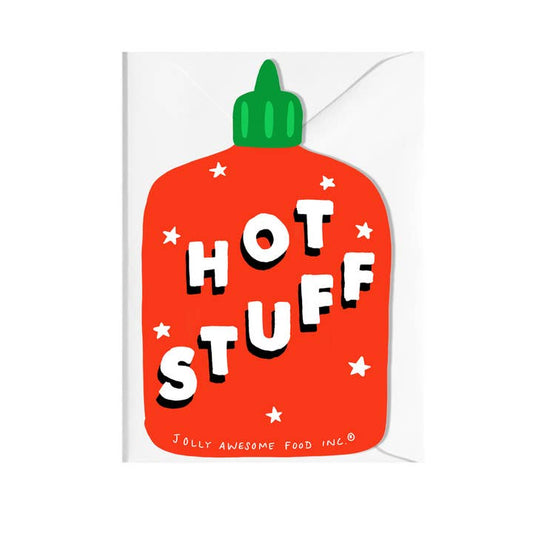 Hot Stuff Cut Out Card