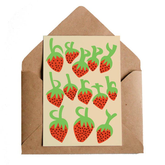 Happy Birthday Strawberries Card