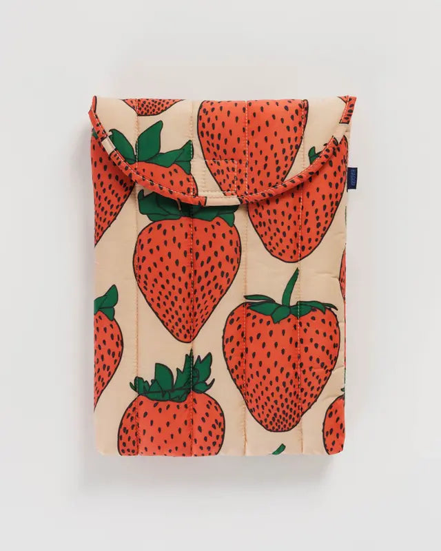 Puffy Laptop Sleeve - Strawberry