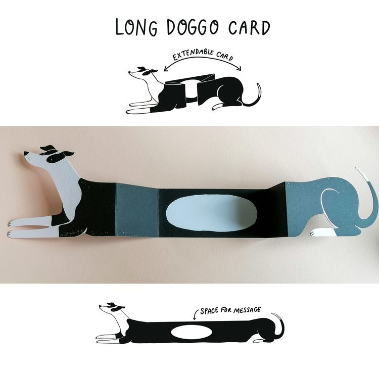 Albert - Long Doggo Extendable Card