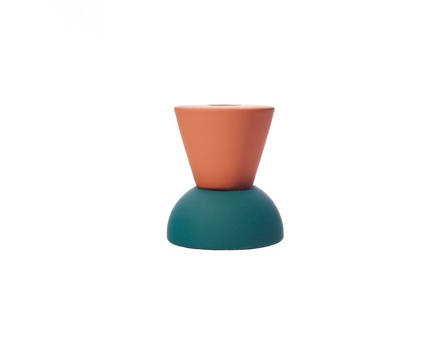 Stacked Incense Holder - Peach & Teal