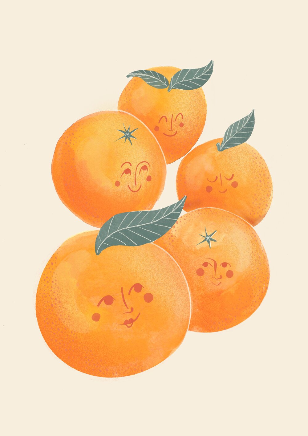 Happy Oranges Card