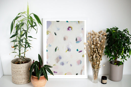 Sweetpea Abstract Print